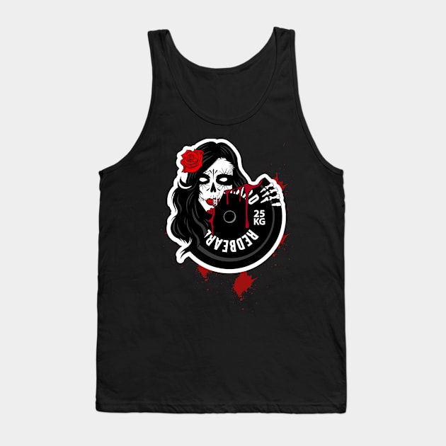 Dia De Los Redbeard Tank Top by redbeardbarbell